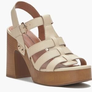 NWT Lucky Brand vanilla Imana platform strappy sandals